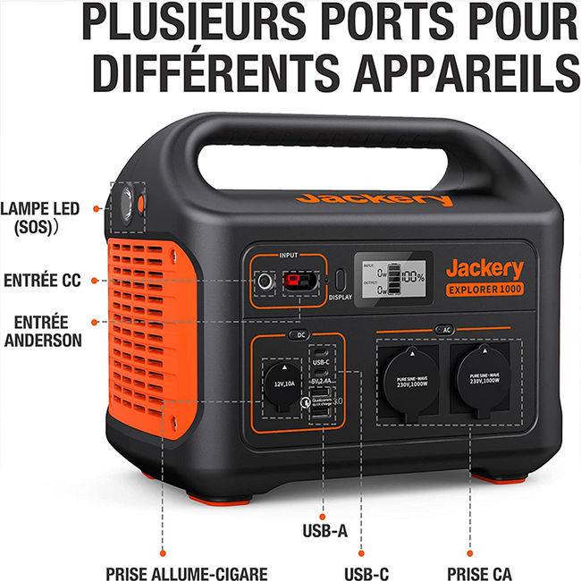 Jackery Générateur solaire 1000