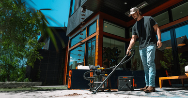 Générateur électricité pour travaux de jardinage