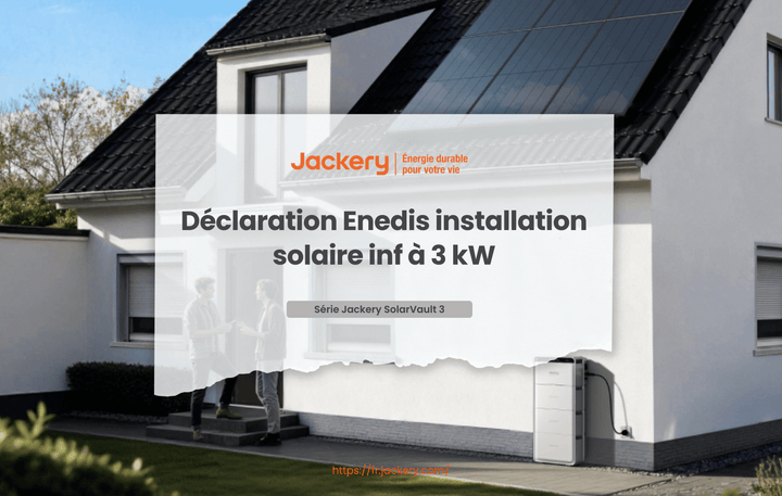 Déclaration Enedis installation solaire inf à 3 kW