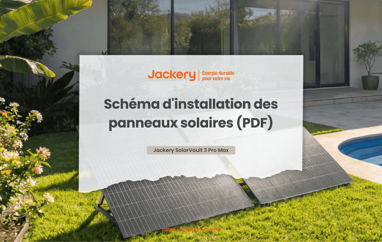 schéma d'installation des panneaux solaires
