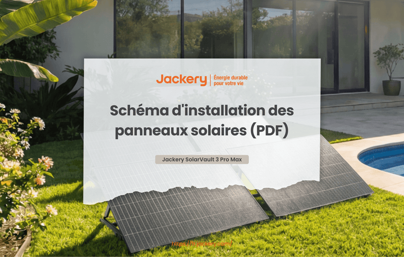 schéma d'installation des panneaux solaires