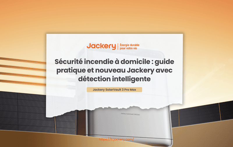 Sécurité incendie à domicile : guide pratique et nouveau Jackery avec détection intelligente