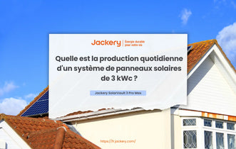Quelle est la production quotidienne d'un système de panneaux solaires de 3 kWc ?