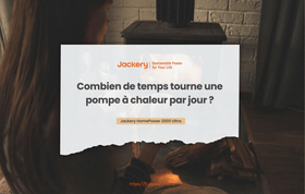 temps tourne une pompe à chaleur par jour