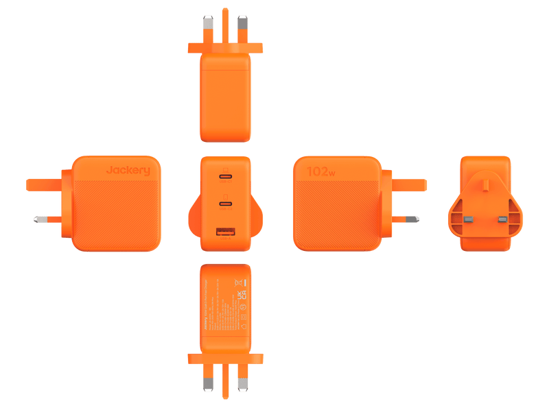 Jackery Chargeur Rapide GaN 102W à 3 Ports