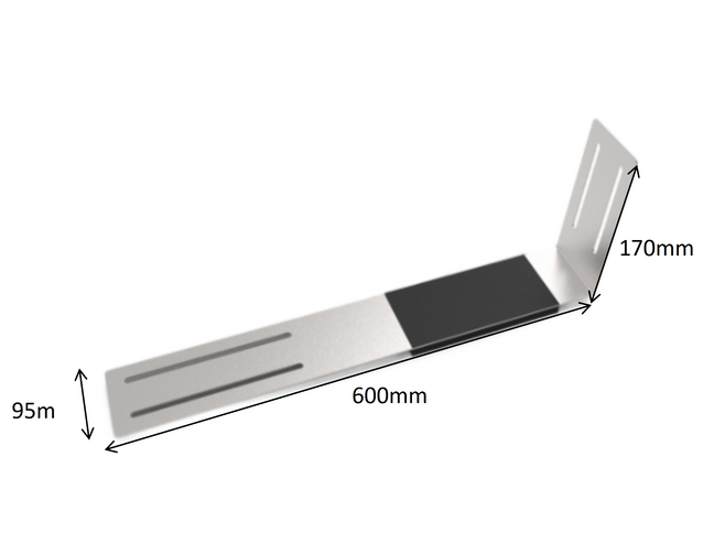 Support de panneau solaire pour toit plat et jardin pour 1 panneau