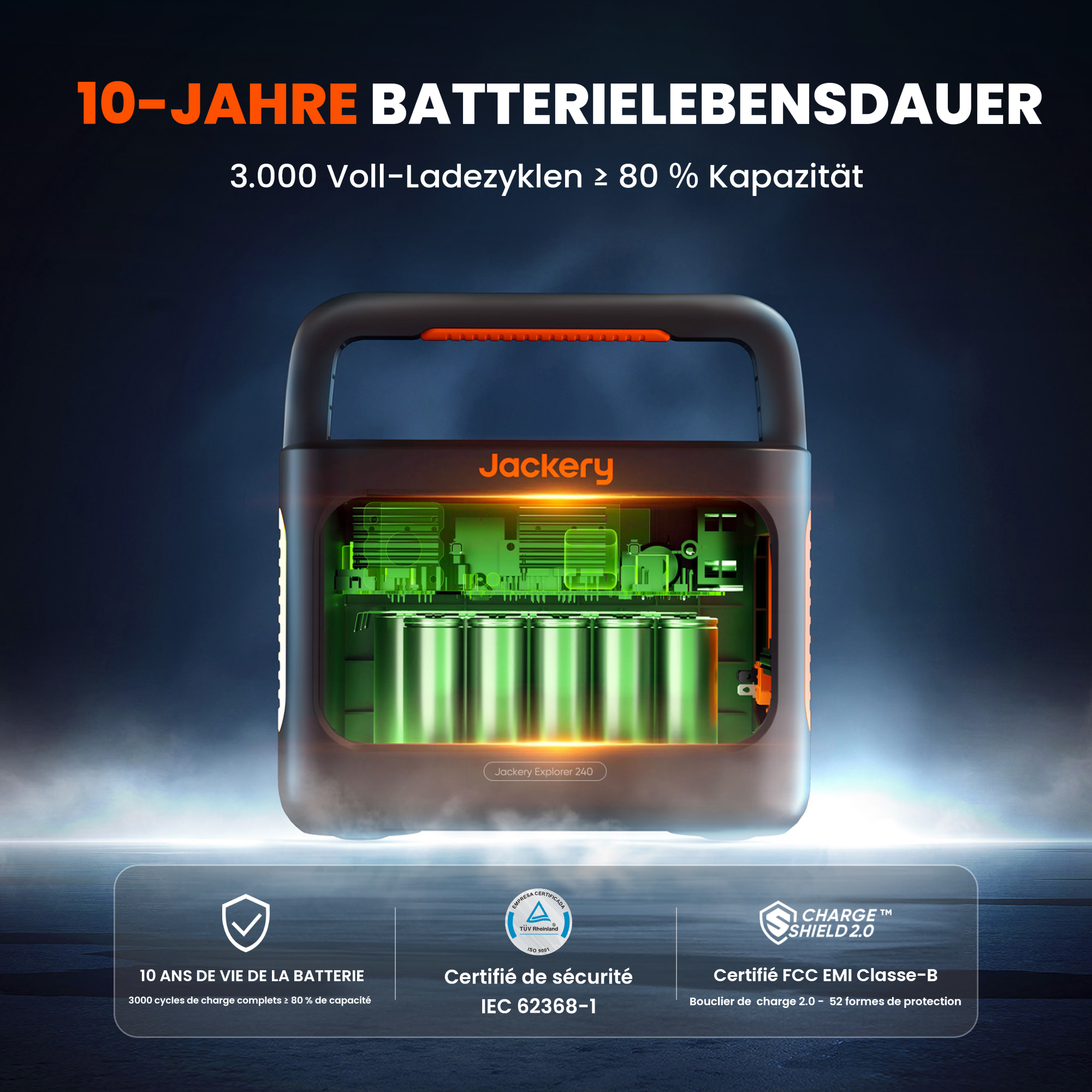 Jackery Explorer 240 v2 Station énergique portable