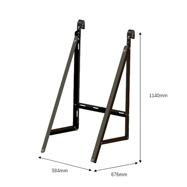Jackery 4 Supports de montage pour 4 panneaux solaires légers