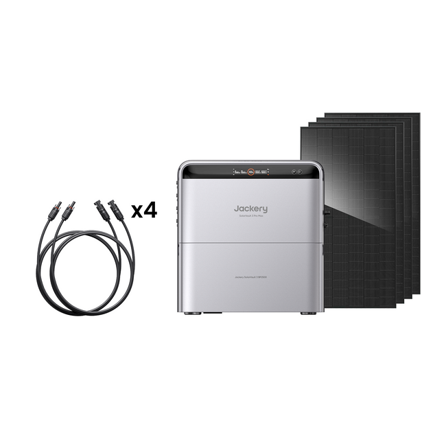 Jackery SolarVault 3 Pro Max avec câbles d'extension solaire
