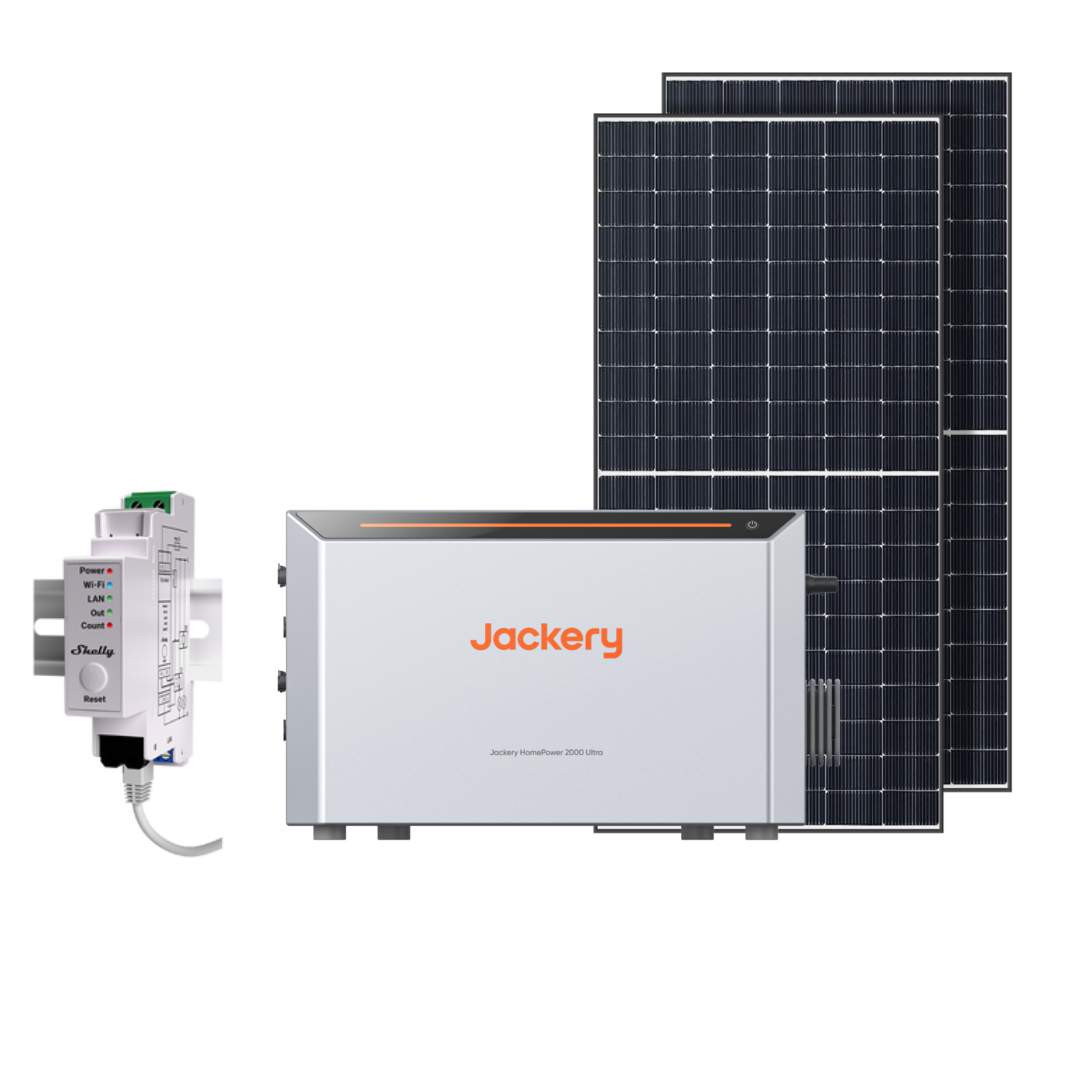 Jackery HomePower 2000 Ultra + Panneaux bifaciaux