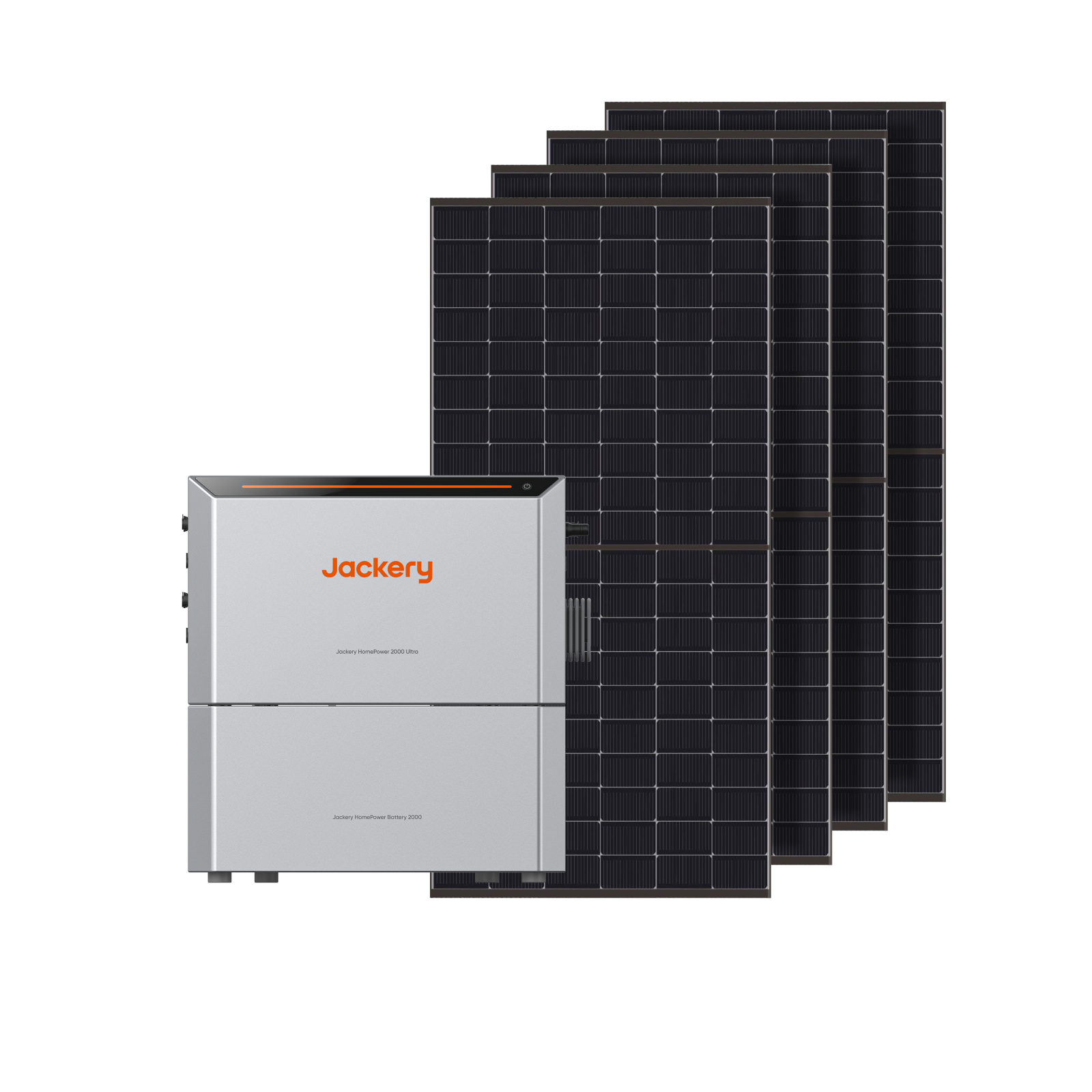 Jackery HomePower 2000 Ultra + Panneaux bifaciaux Kit solaire avec batterie