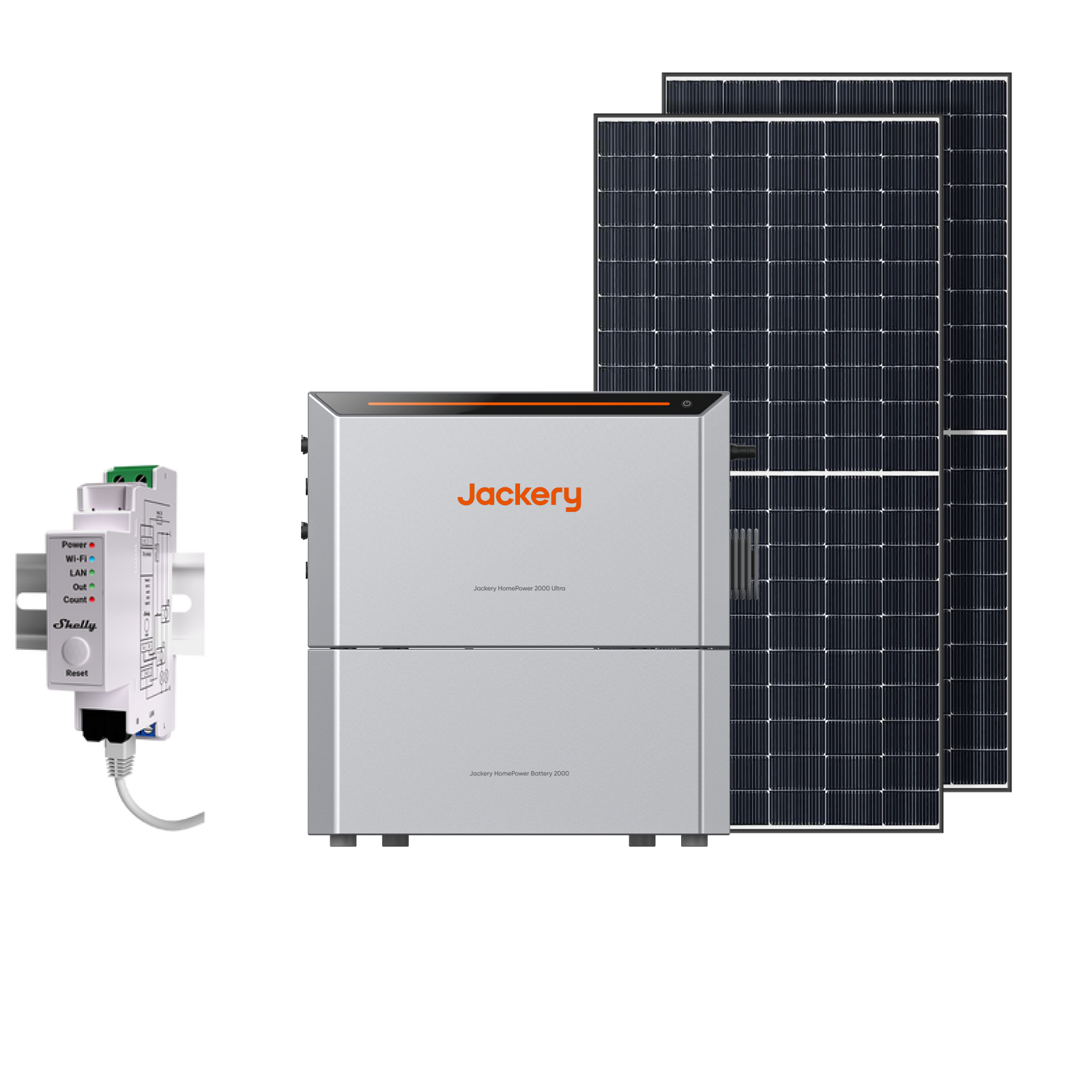 Jackery HomePower 2000 Ultra + Panneaux bifaciaux