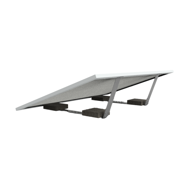 Support de panneau solaire pour toit plat et jardin pour 1 panneau