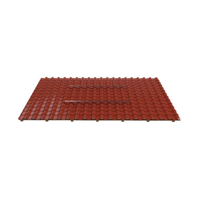 Support de panneaux solaires pour toit incliné pour 2 panneaux