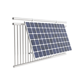 Support de panneau solaire pour balcon pour 1 panneau