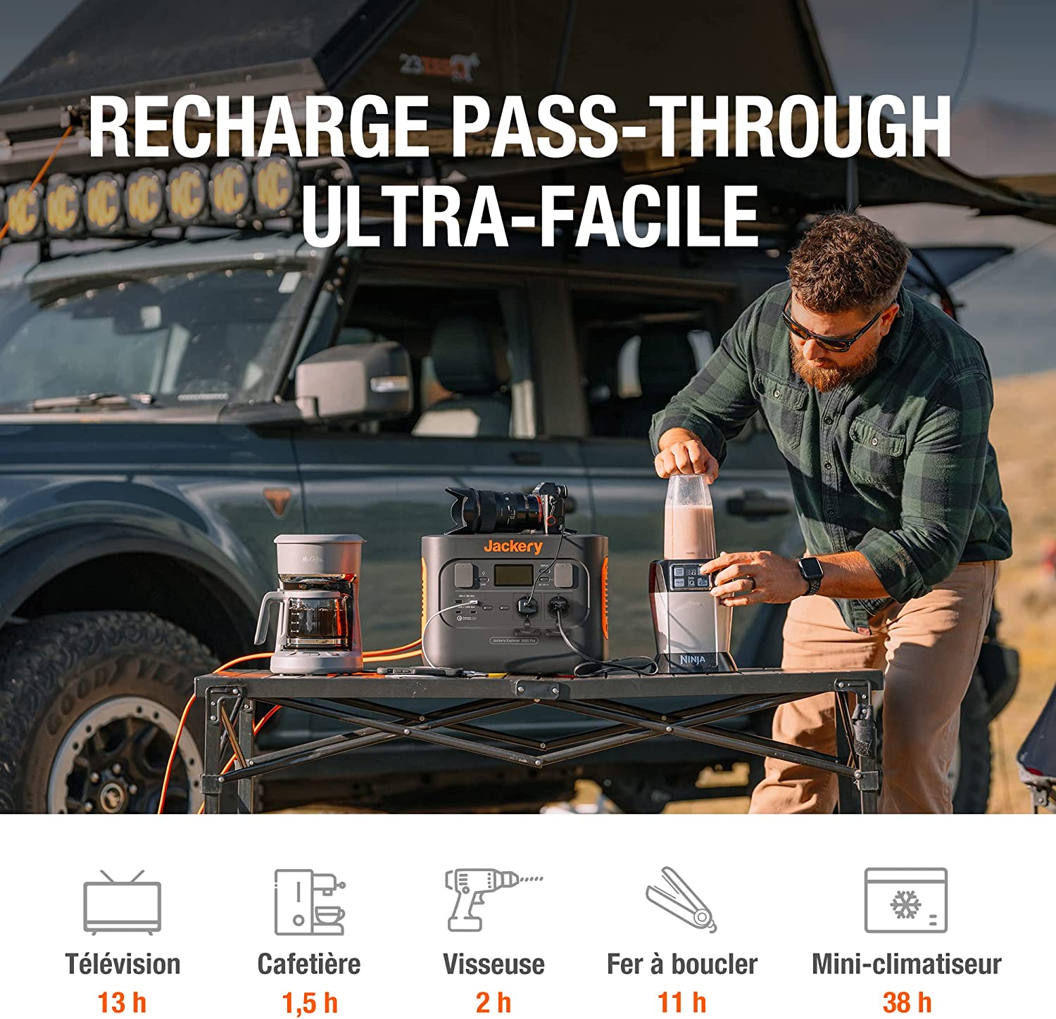 Jackery Explorer 1000 Pro station énergique portable