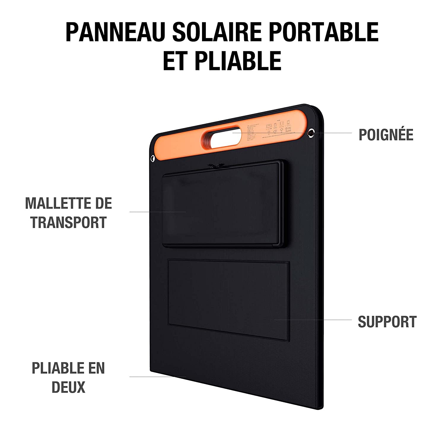 Jackery Panneau Solaire SolarSaga 100W (Reconditionné)