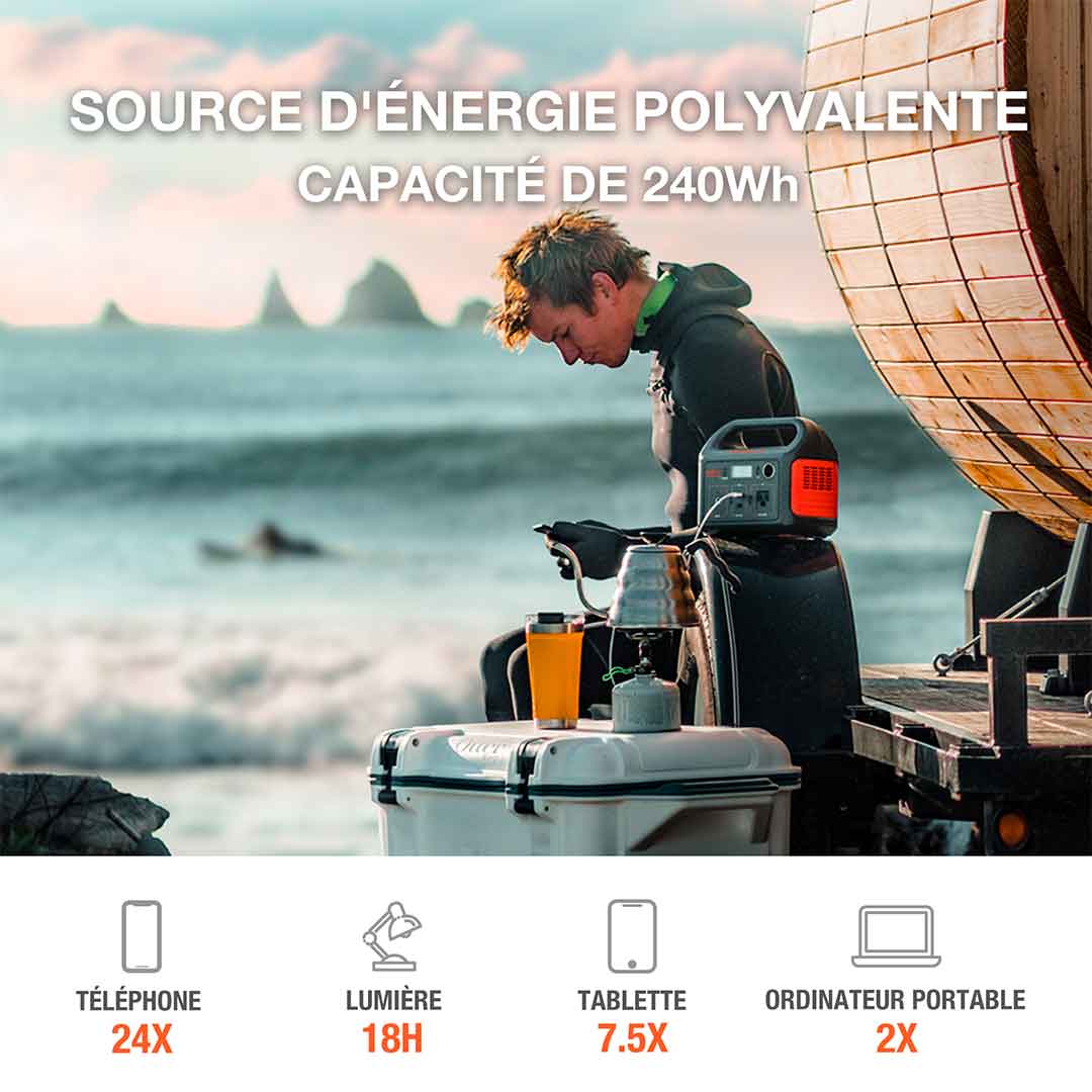 Jackery Explorer 240 station énergique portable (Reconditionné)